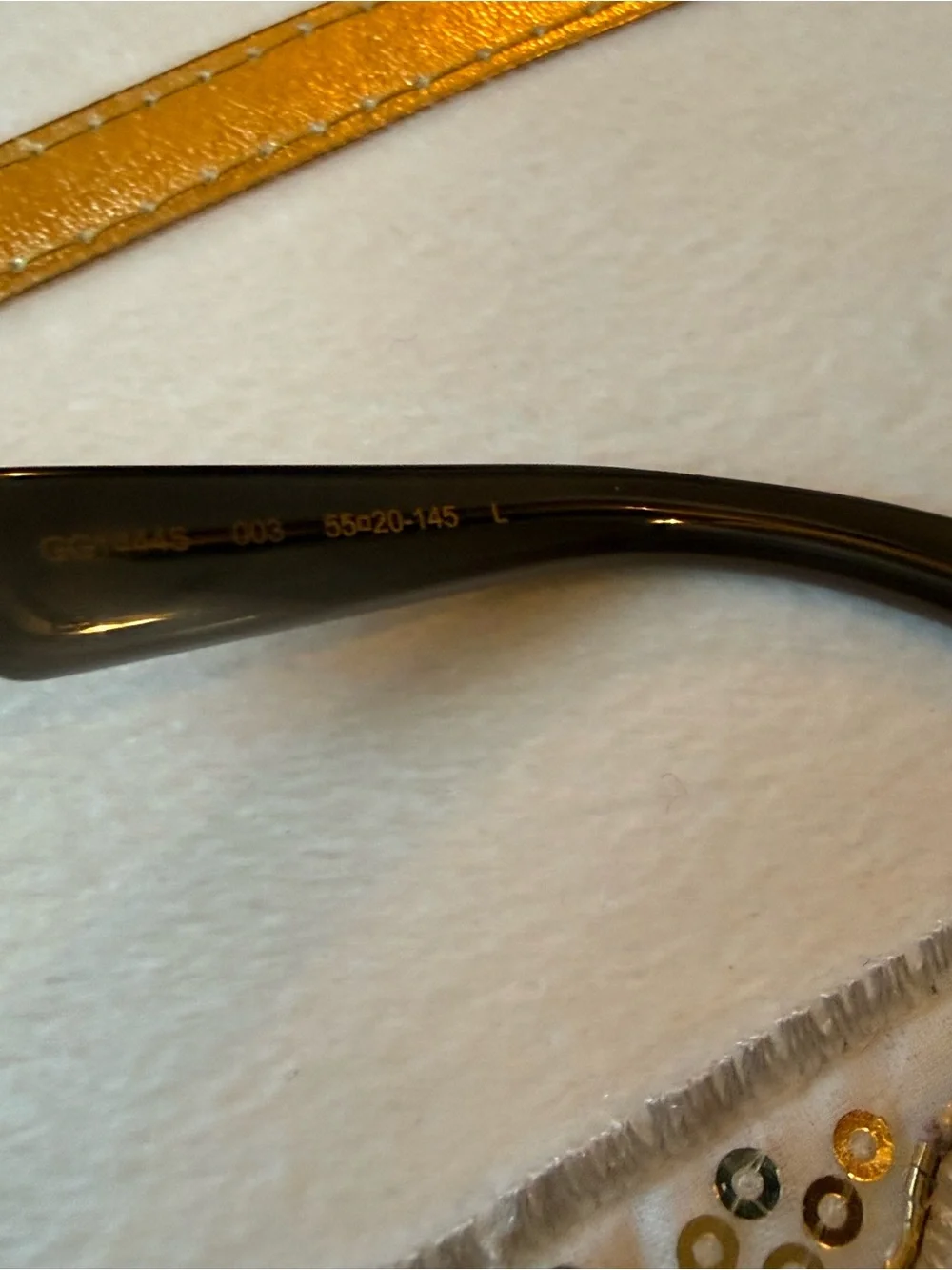 NWT Gucci Men’s Gray Acetate Sunglasses with Dark Lenses Gucci GG1444S 003